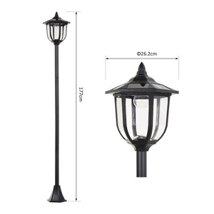 Outdoor Garden Solar Post Lamp Sensor LED Light 