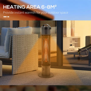 Table Top Patio Tower Heater with Cool Touch Felt Mesh Cover