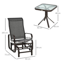 Garden Gliding Chair Set