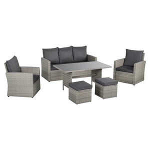 7 Seater Outdoor PE Rattan Outdoor Sofa Set