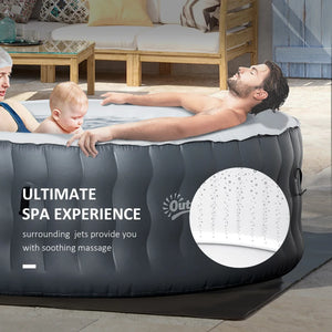 Inflatable Outdoor Hot Tub Spa with Pump