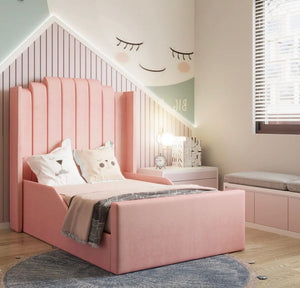 Pink Panel Toddler Bed