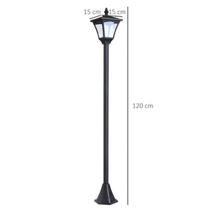 Solar LED Lantern Bollard Pathway Light - 1.2M Tall