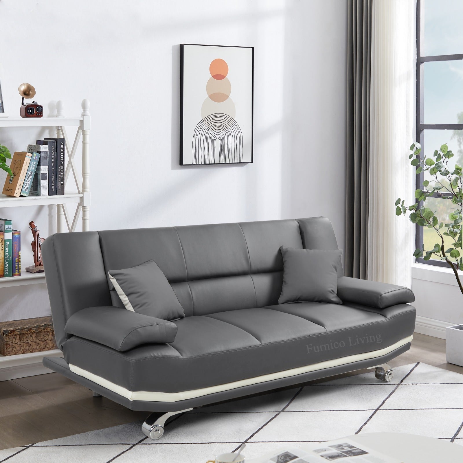 Milan leather Sofa Bed