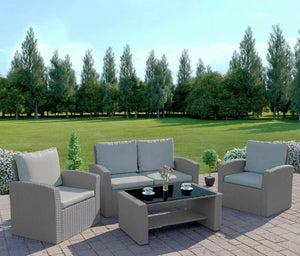 Algarve 4 Piece Rattan Garden Furniture Set