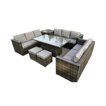 Birmingham 11 Seater Outdoor Rattan Sofa Set