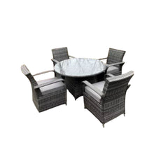 Cornwall Rattan Dining Set: 4-Seater Wicker Garden Furniture Set