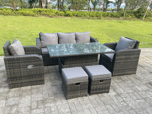 7-Seater York Rattan Garden Set