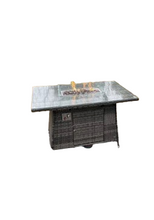 Derby Rattan Garden Set with Fire Pit