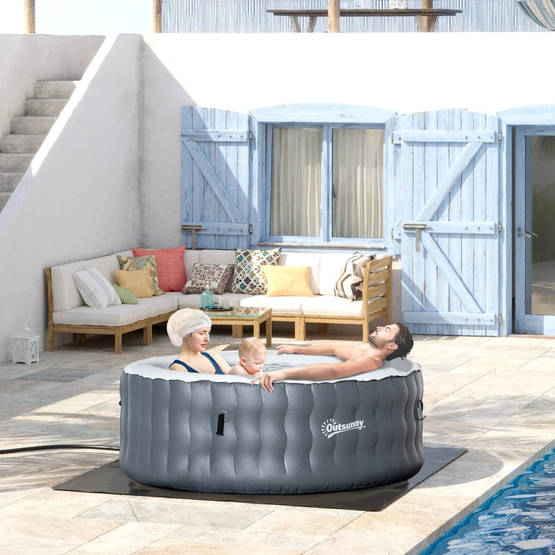 Inflatable Outdoor Hot Tub Spa with Pump