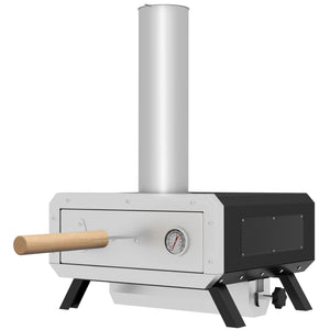 Portable Wood Pellet Pizza Oven with Rotating Stone