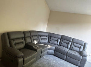 Alaska Corner Leather Recliner Sofa