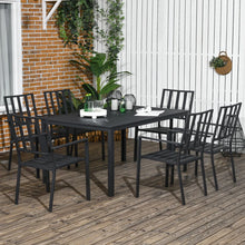  Seven-Piece Minimal Metal Garden Dining Set