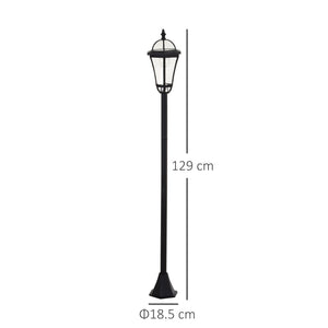 2 PCS Solar LED Garden Lights Lamp Post