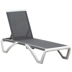 Adjustable Back Aluminium Sun Lounger