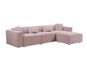 Corner Sofa In Pink