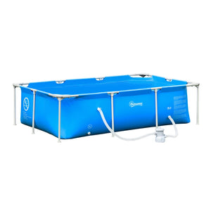 Rust-Resistant Steel Frame Pool with Filter Pump
