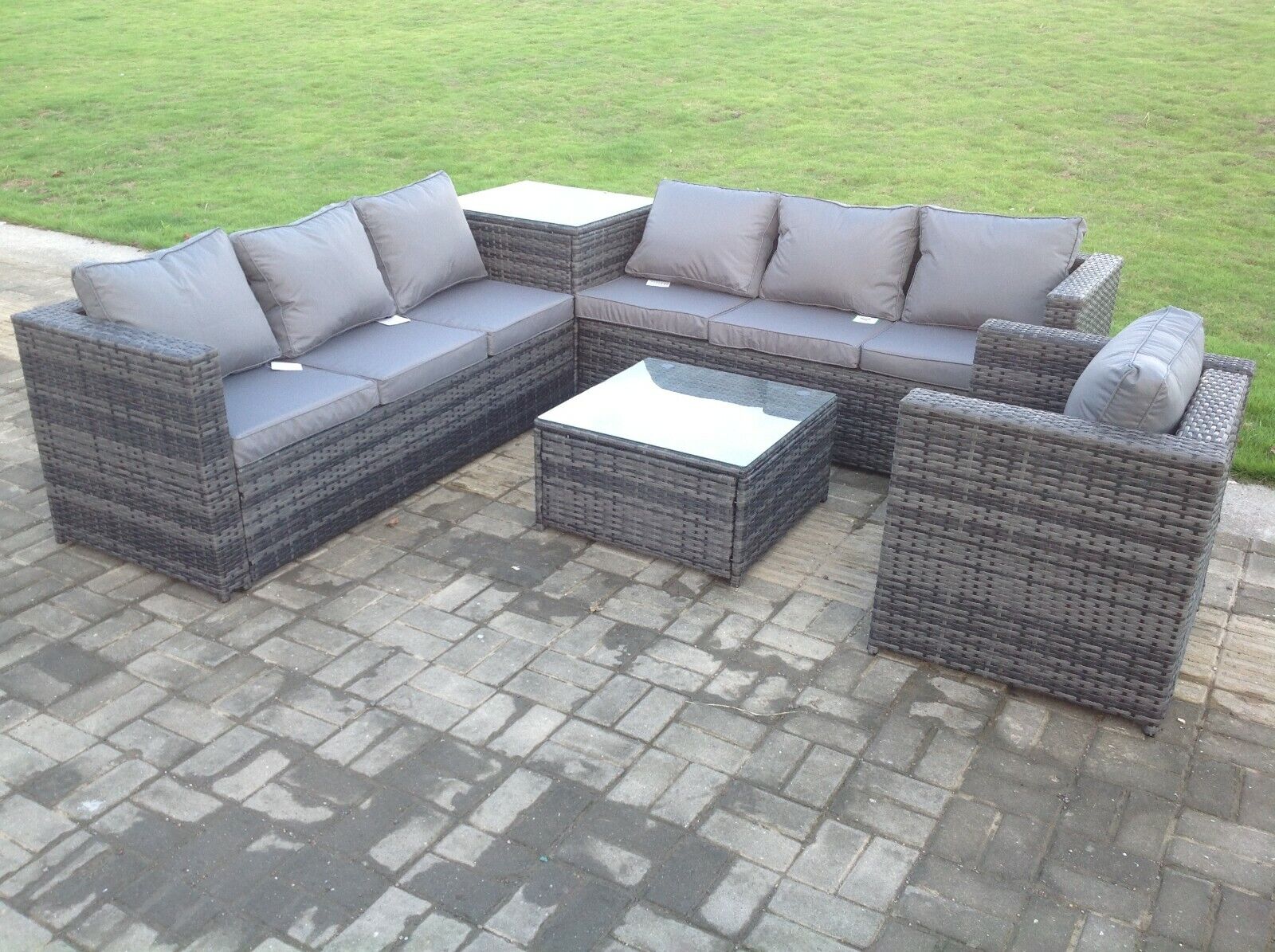 Aberdeen Grey Outdoor Rattan Garden Furniture Set