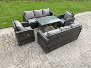 Manchester 8 Seater Rattan Garden Furniture Set