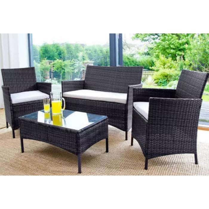 4 Piece Ralph Rattan Garden Furniture Set