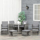 8-Seater Rattan Furniture Set for Outdoor Dining and Entertaining