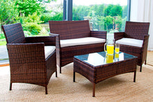 4 Piece Ralph Rattan Garden Furniture Set