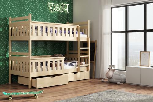 Tezo Wooden Bunk Bed with Storage