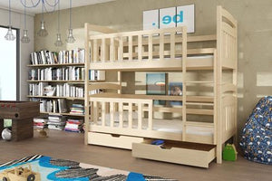 Sebus Wooden Bunk Bed with Storage