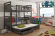 Viki Wooden Bunk Bed  with Trundle and Storage