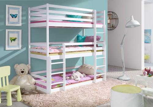 Wooden Triple Bunk Bed Ted