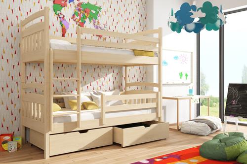 Gabi Wooden Bunk Bed with Storage