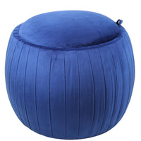 Grey/Pink/Blue Round Storage Stool