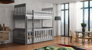 Cris Wooden Bunk Bed  with Cot Bed