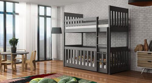 Cris Wooden Bunk Bed  with Cot Bed