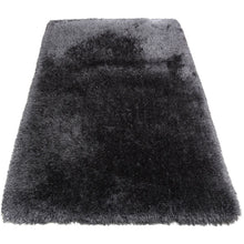 Fluffy White  Rug With A Silver Thread