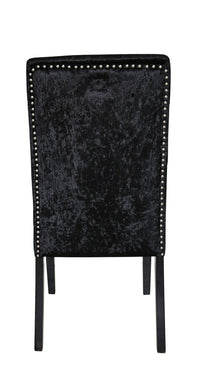 Black Velvet Dining Chair