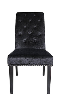 Black Velvet Dining Chair