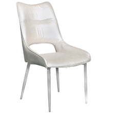 Zara White PU Leather Dining Chair
