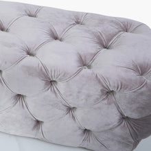 Pink Tufted Bench