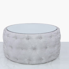 Belle Silver Coffee Table with Mirrored Top