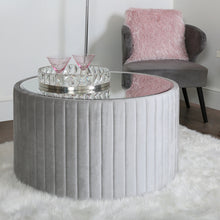 Lola Silver Tufted Coffee Table