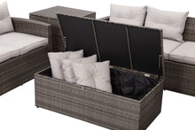 Orlando 6 Piece Outdoor Rattan Sofa Set with Storage 