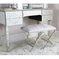 Silver Mirrored Casablanca Stool