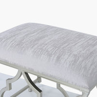 Silver Mirrored Casablanca Stool