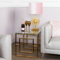 Dash End Table (Available Gold & Chrome)