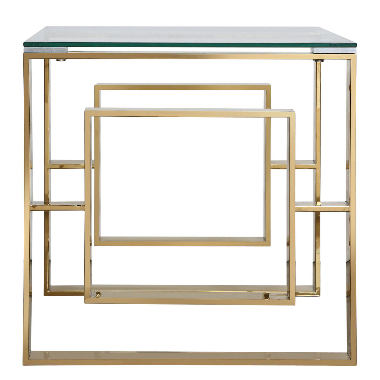 Dash End Table (Available Gold & Chrome)