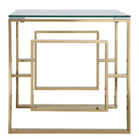 Dash End Table (Available Gold & Chrome)