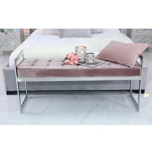Rose Stainless Steel Bench