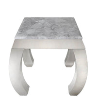 Grey Marble End Table