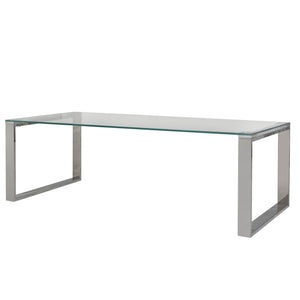 Square Stainless Steel Coffee Table